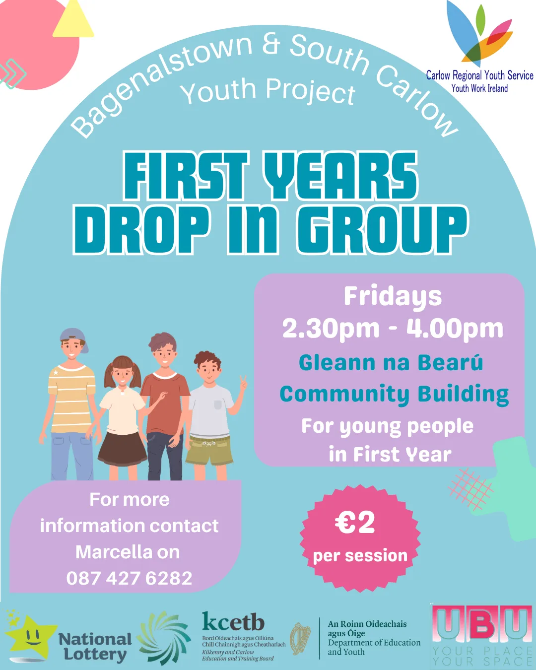 1st years Drop In flyer