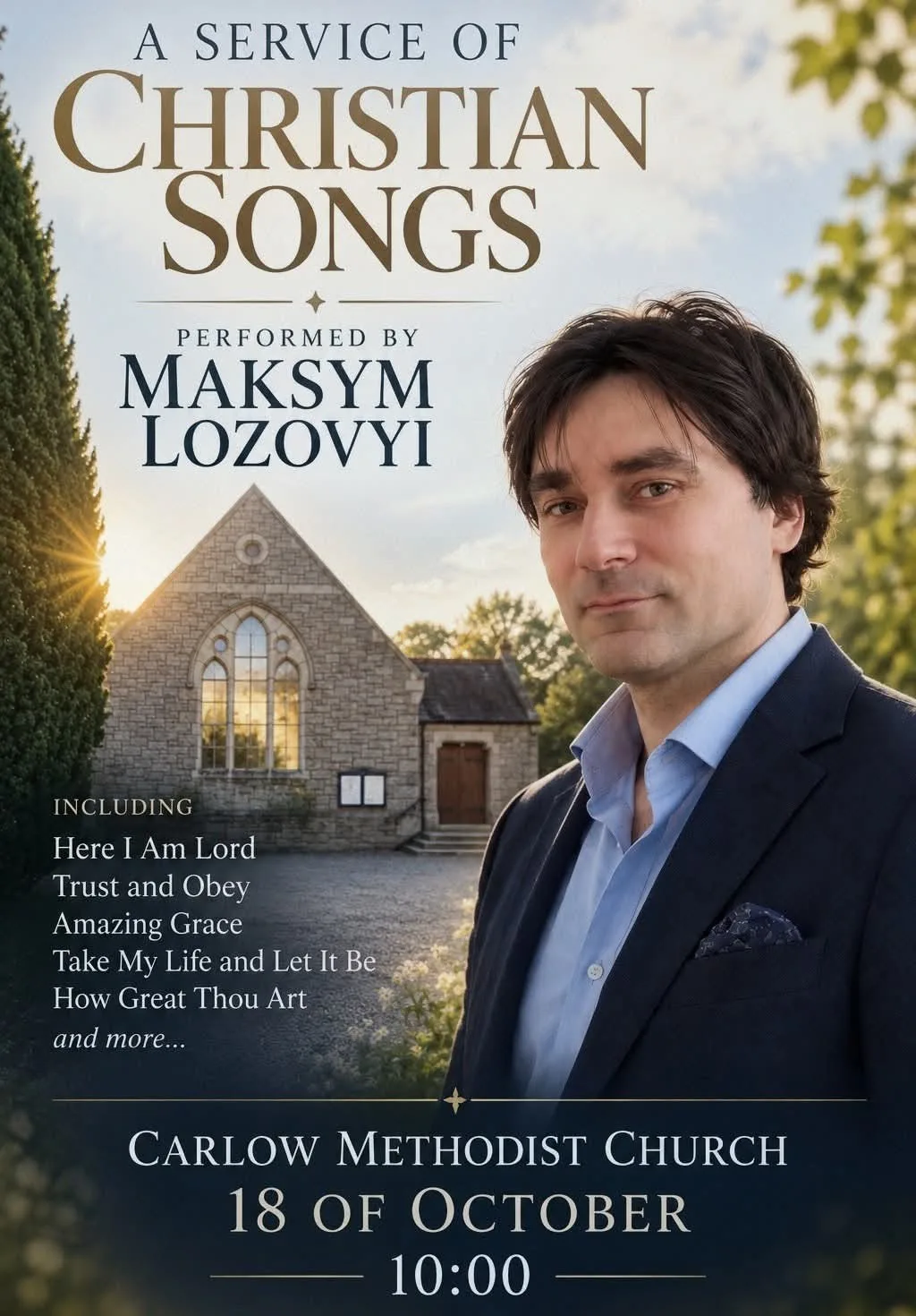 A Service of Christian Songs with Maksym Lozovyi flyer