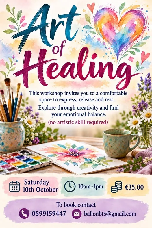 Art of Healing Workshop flyer