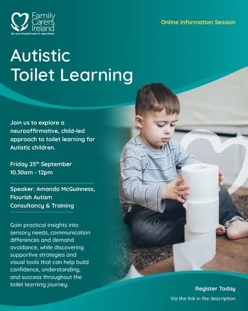 Autistic Toilet Learning — Online Information Session flyer