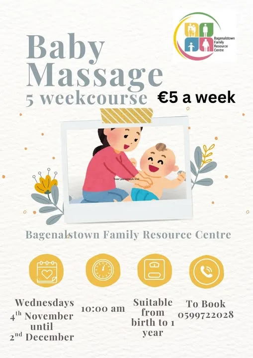 Baby Massage — 5 Week Course flyer