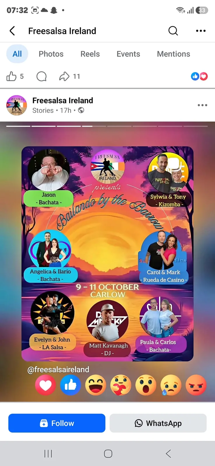 Bailando by the Barrow — Saturday Workshops flyer