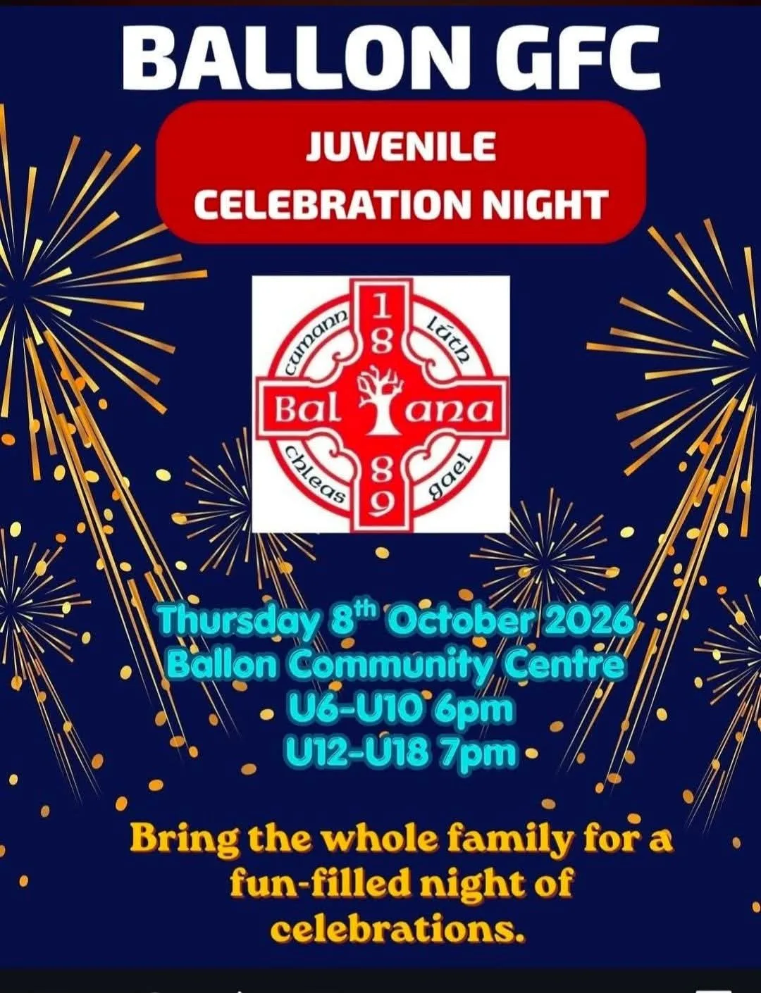 Ballon GFC Juvenile Celebration Night (U12-U18) flyer