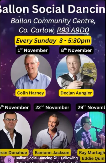 Ballon Social Dancing — Declan Aungier flyer