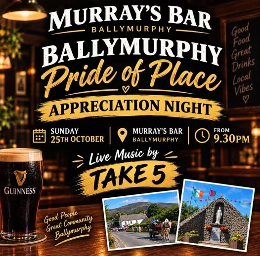 Ballymurphy Pride of Place Appreciation Night — Live Music by Take 5 flyer