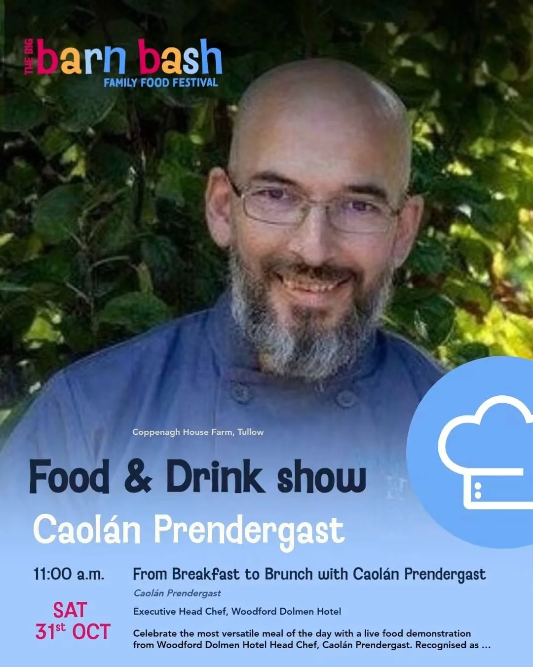 Big Barn Bash Food & Drink Show: From Breakfast to Brunch with Caolán Prendergast flyer