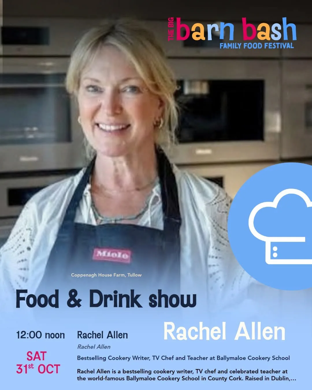 Big Barn Bash Food & Drink Show: Rachel Allen flyer