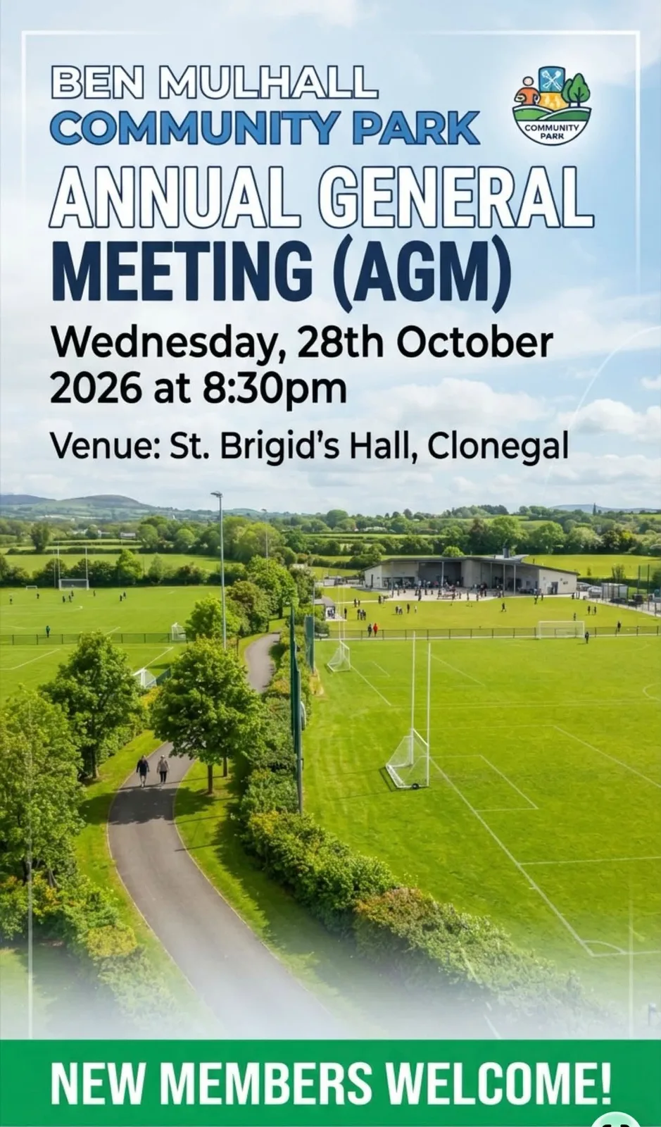 Ben Mulhall Community Park — Annual General Meeting flyer