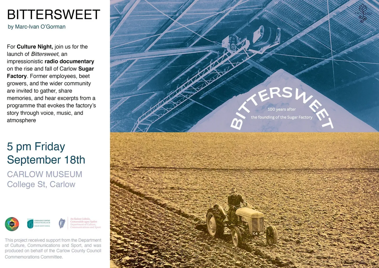 Bittersweet: Rise & Fall of Sugar Factory flyer