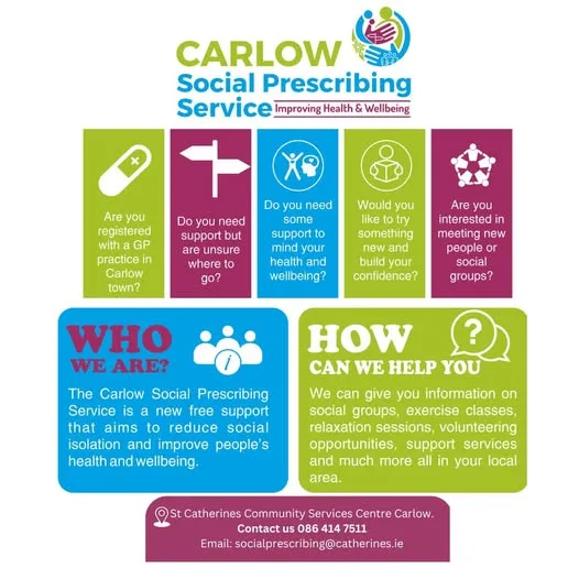 Carlow Social Prescribing Service flyer
