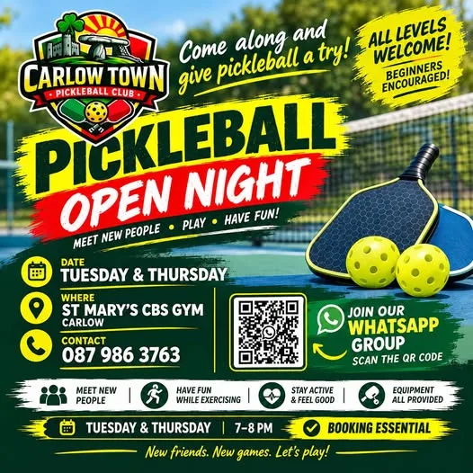 Pickleball Open Night flyer