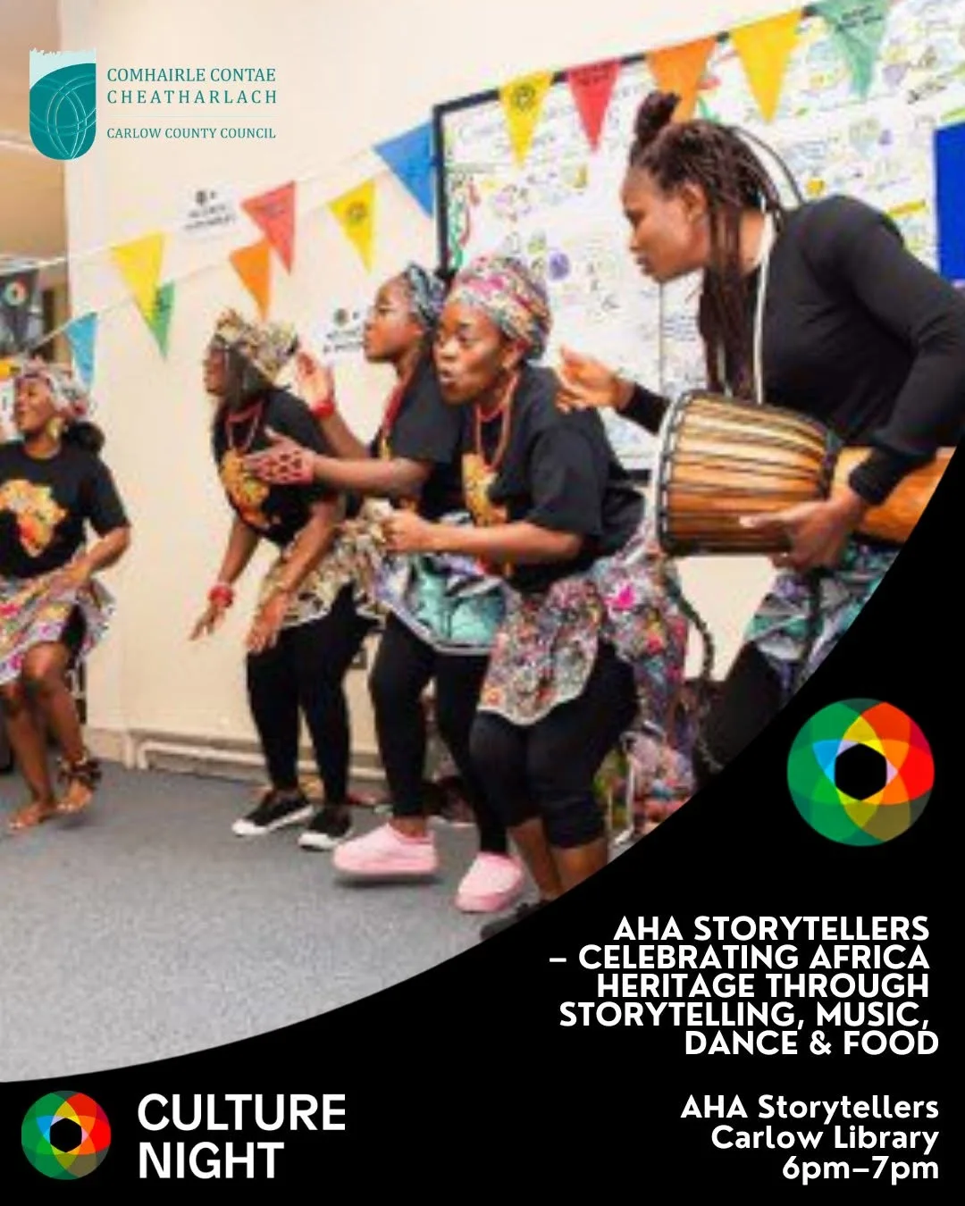 AHA Storytellers — Celebrating African Heritage flyer