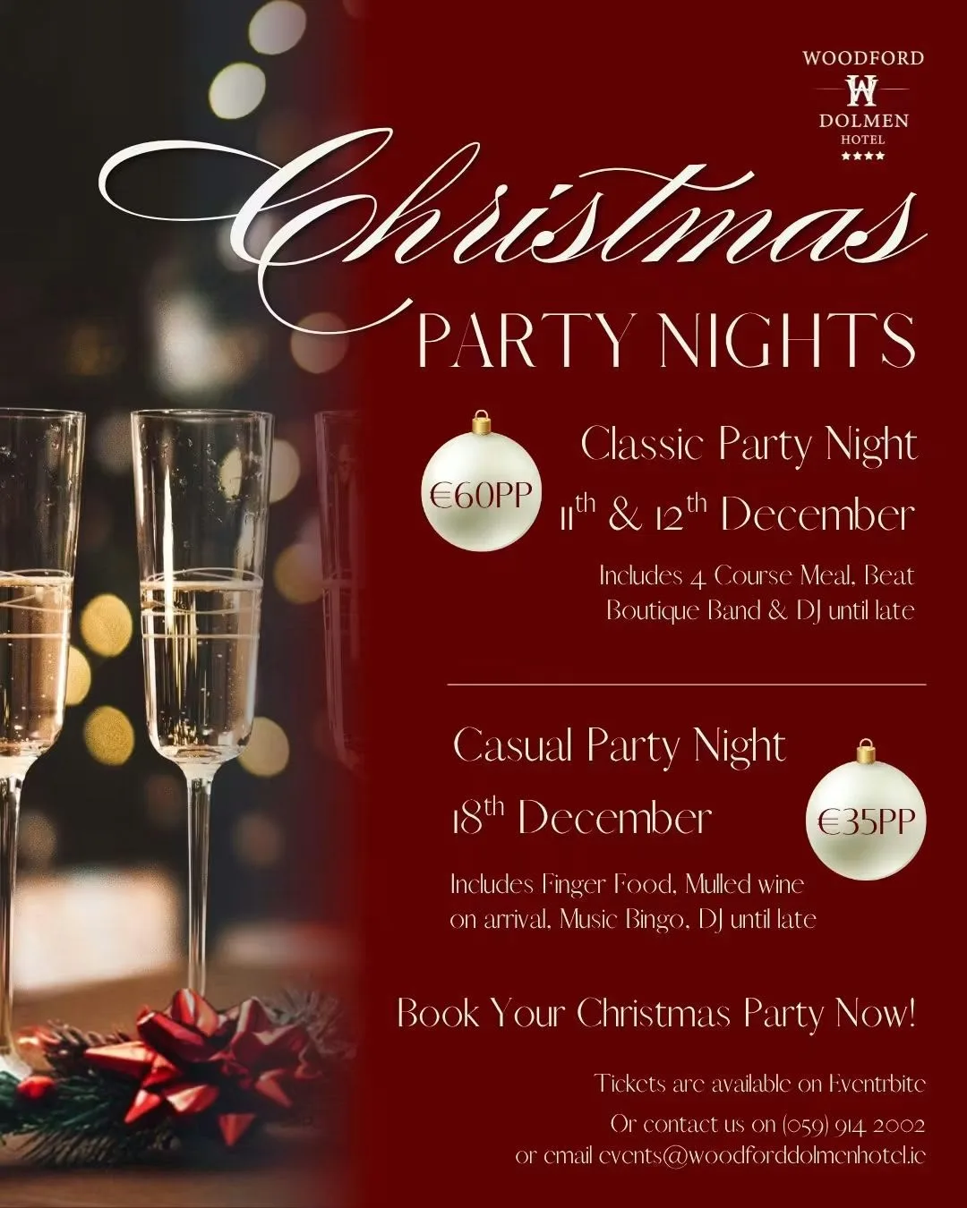Christmas Party Night — Classic (Woodford Dolmen Hotel) flyer