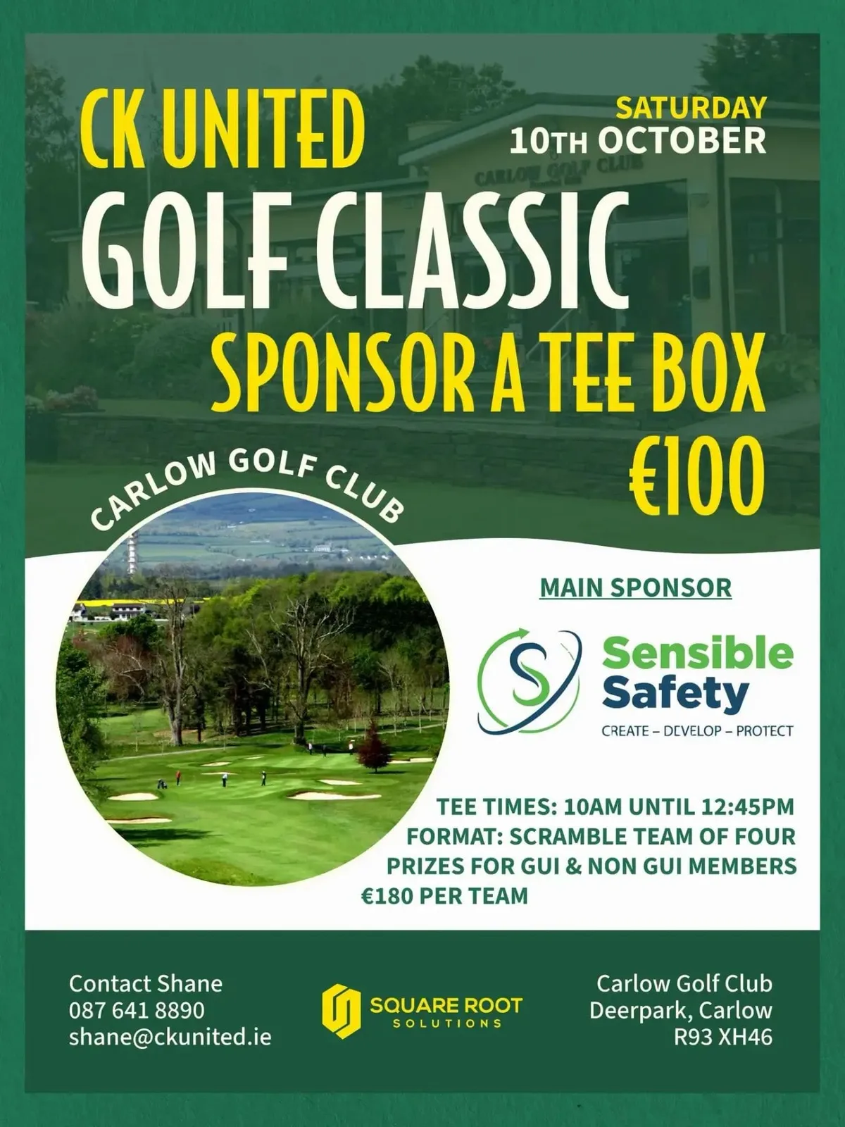 CK United Golf Classic flyer