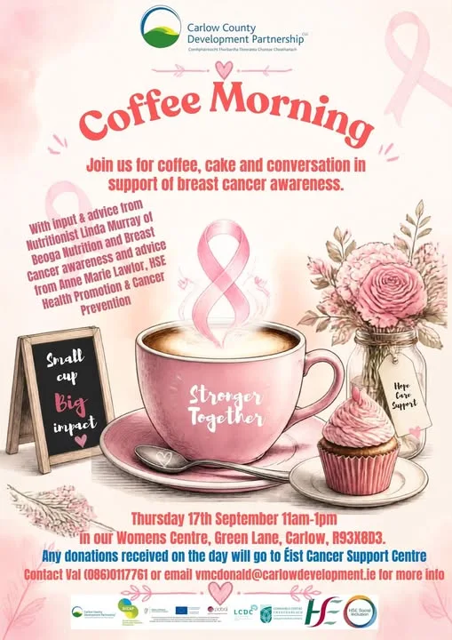 Coffee Morning — Breast Cancer Awareness flyer