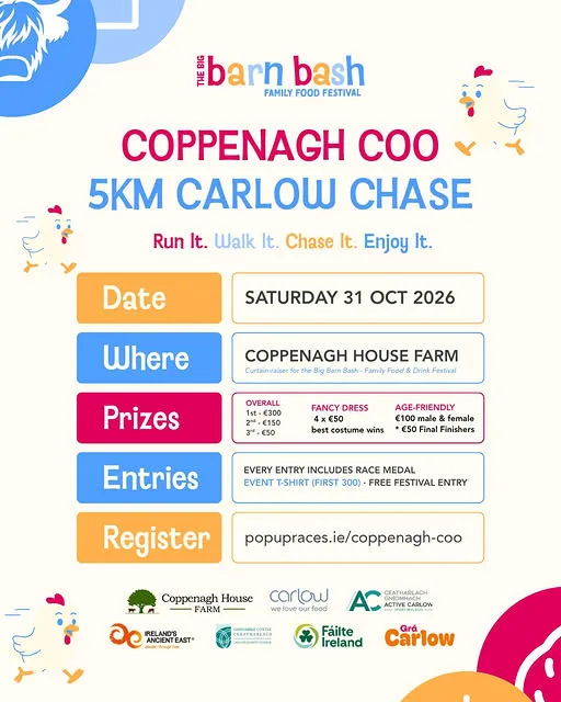 Coppenagh Coo 5km Carlow Chase flyer