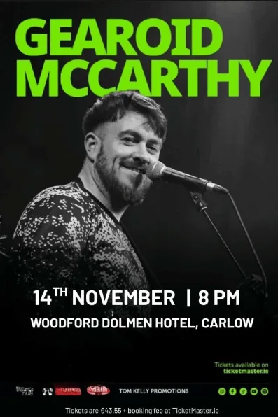 Gearoid McCarthy Concert flyer