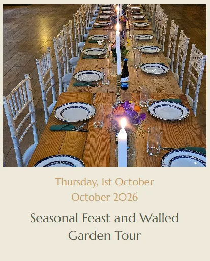 The Lisnavagh Seasonal Feast with Santina Kennedy flyer