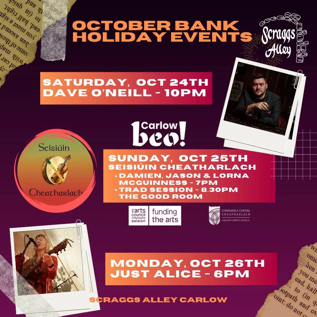 Dave O’Neill — Live at Scraggs Alley flyer