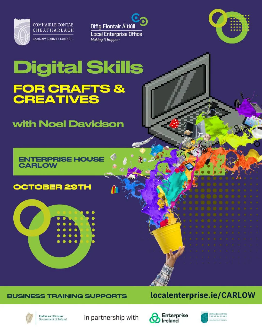 Digital Skills for Crafts & Creatives with Noel Davidson flyer