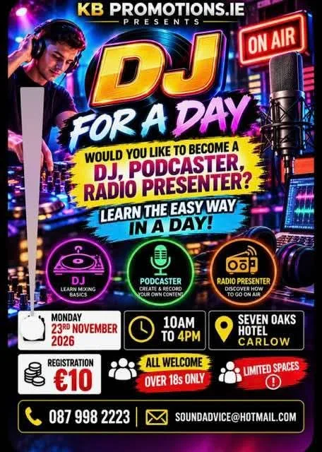 DJ for a Day — Learn to be a DJ, Podcaster or Radio Presenter flyer