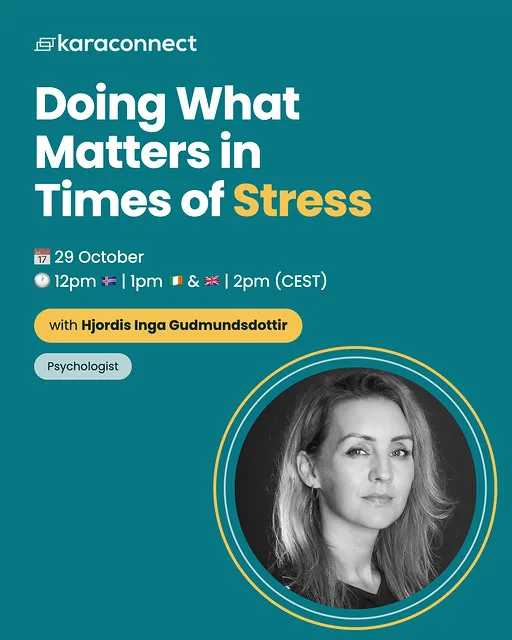 Doing What Matters in Times of Stress (Free Webinar) flyer