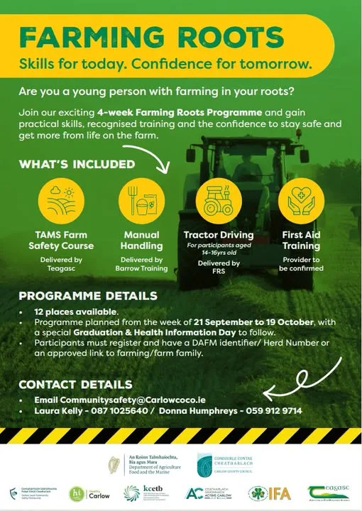 Farming Roots Programme flyer