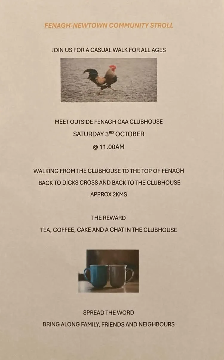 Fenagh-Newtown Community Stroll flyer