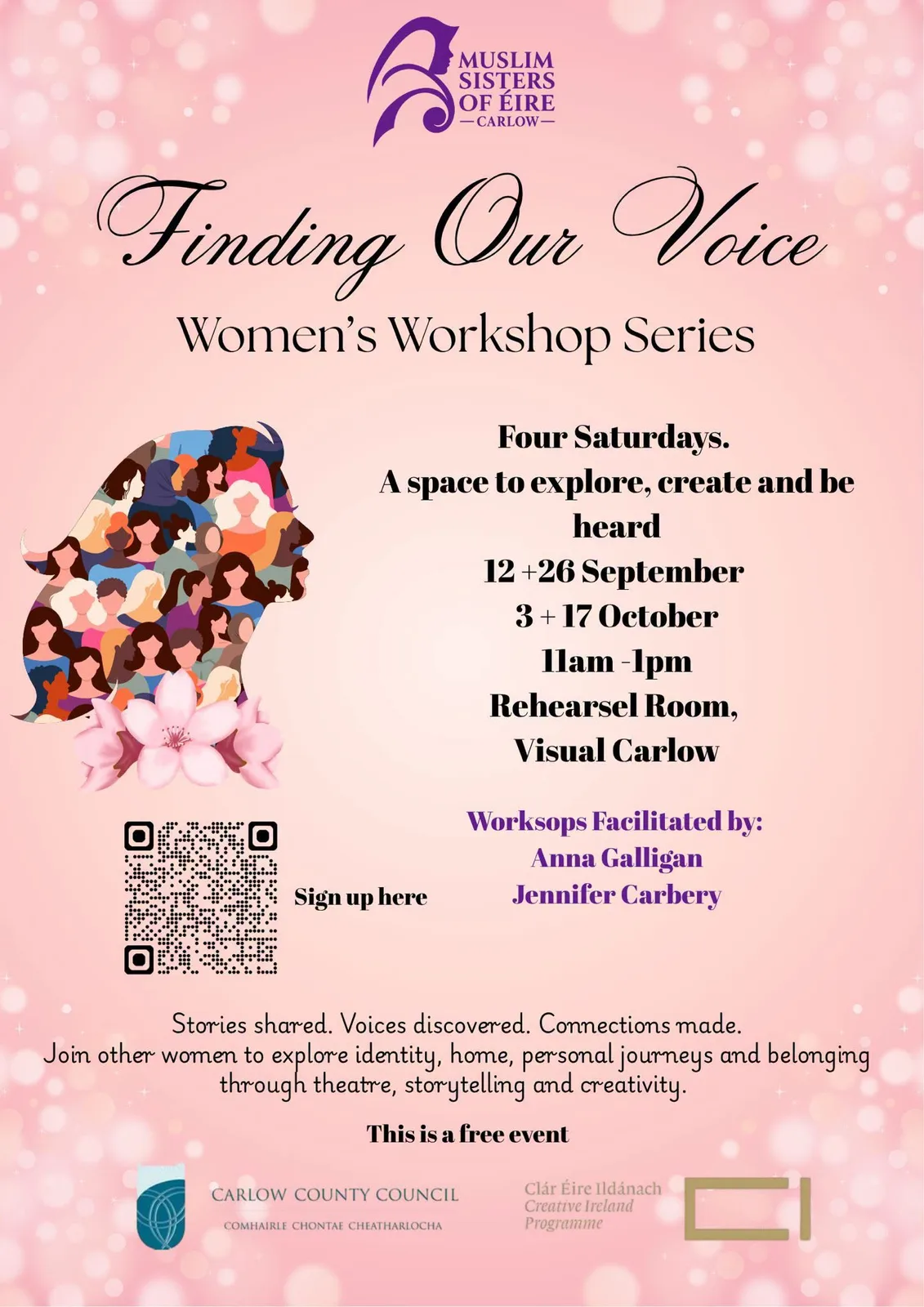 Finding Our Voice — Women's Workshop Series (Session 2 of 4) flyer