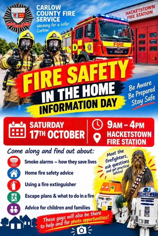 Fire Safety in the Home Information Day flyer