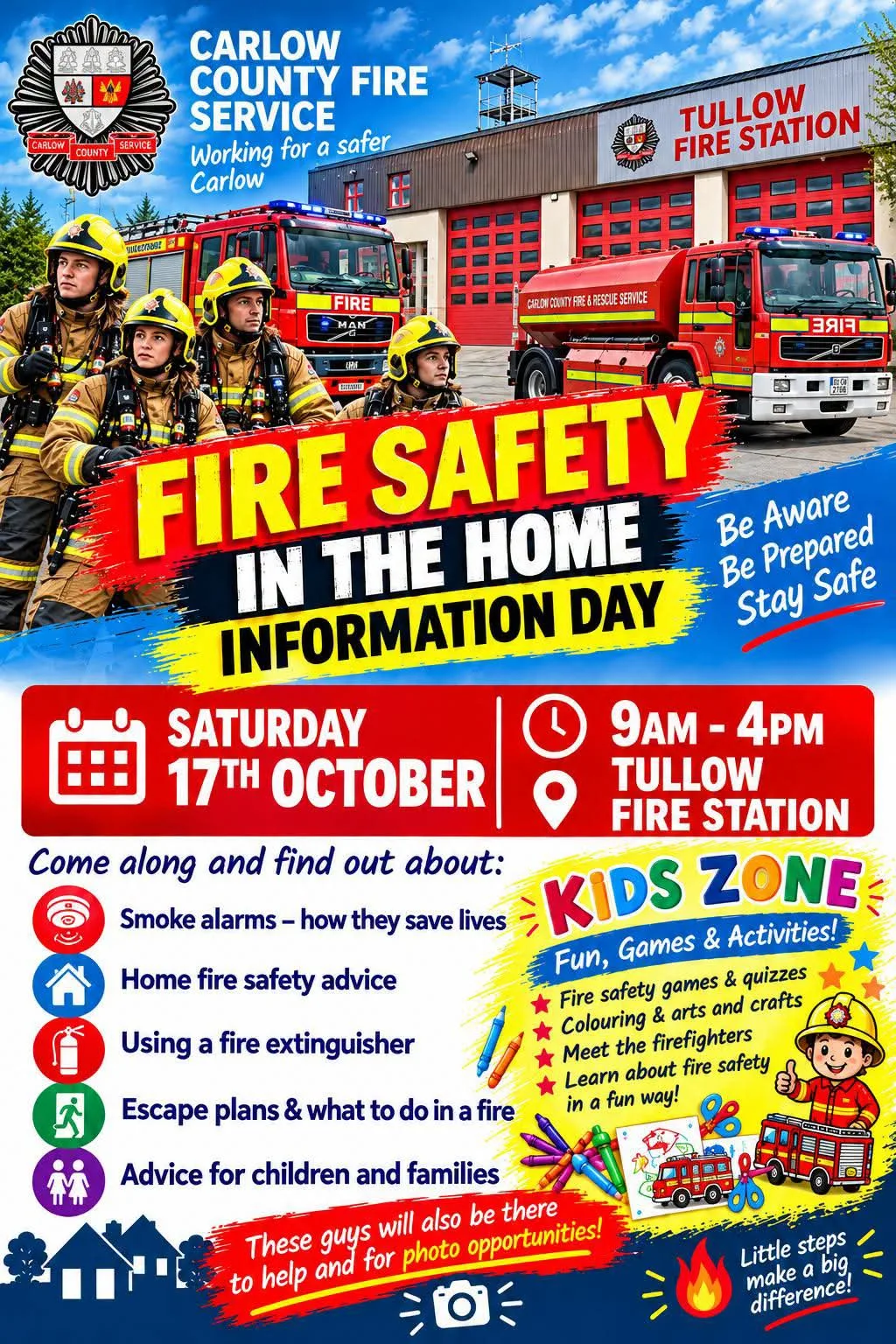 Fire Safety in the Home Information Day — Tullow flyer