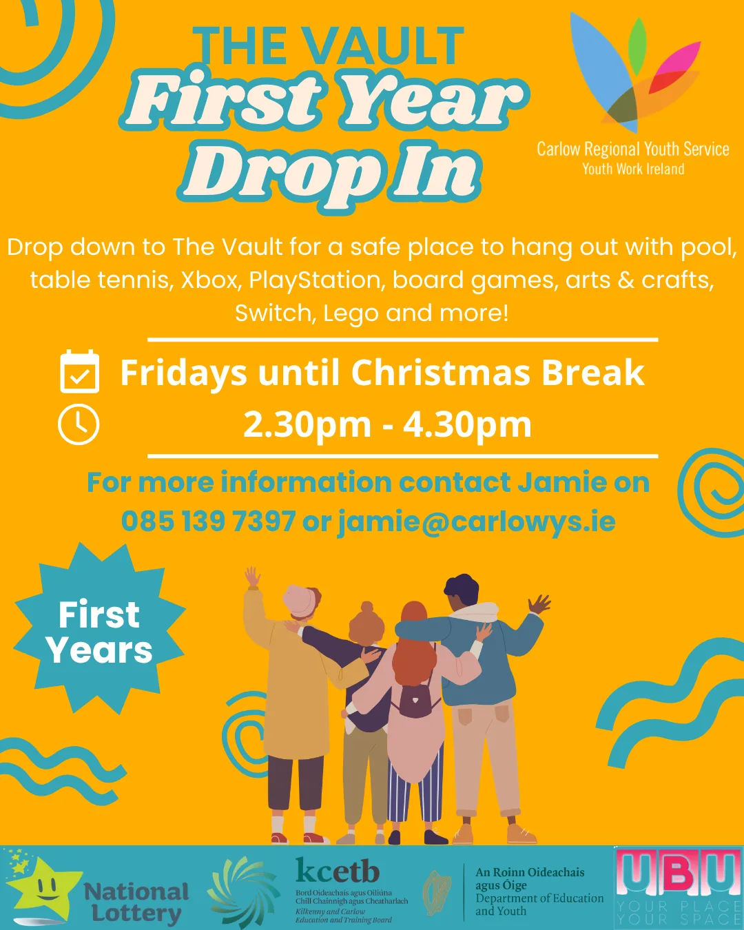 First Year Fridays Drop In flyer
