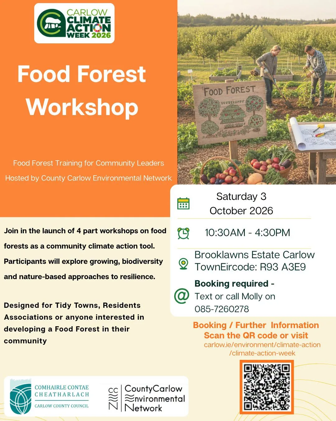 Food Forest Workshop — Training for Community Leaders flyer