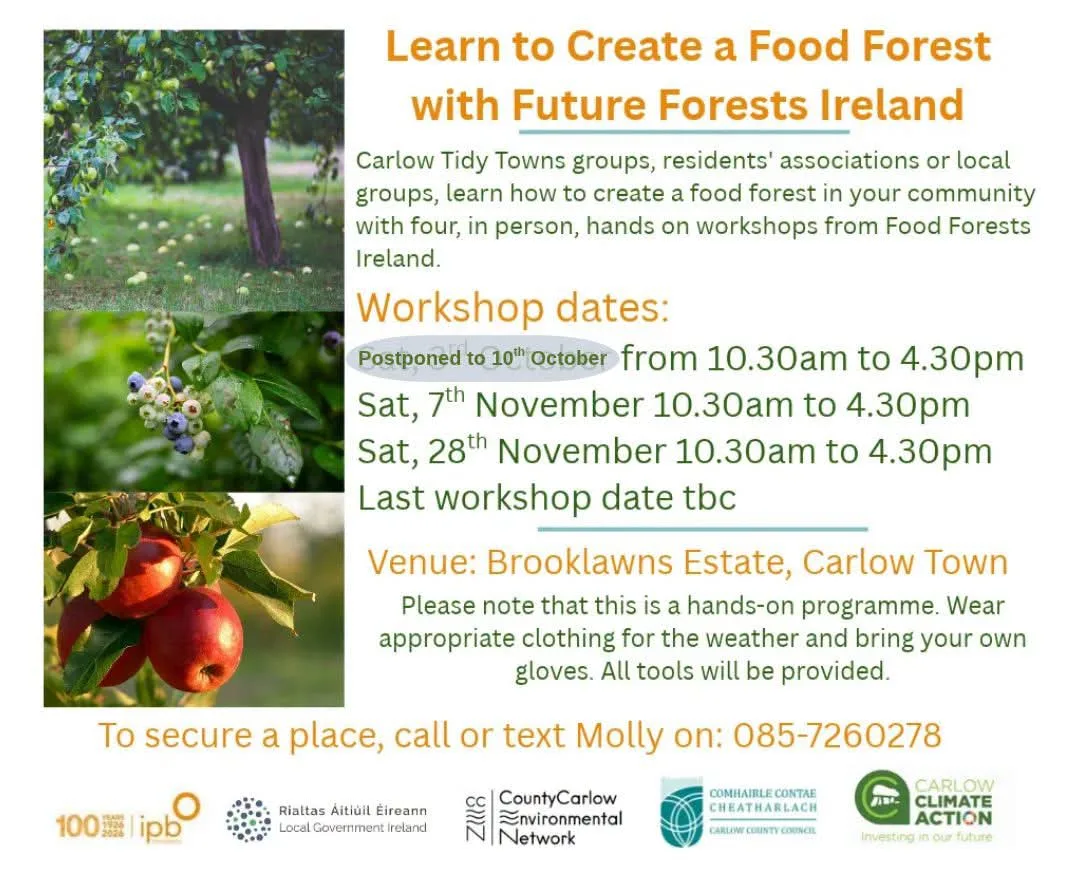 Food Forest Workshop — Training for Community Leaders flyer