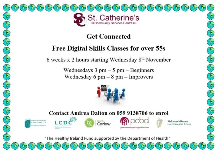 Get Connected — Free Digital Skills Classes for Over 55s (Beginners) flyer