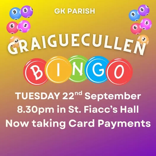 Graiguecullen Bingo flyer