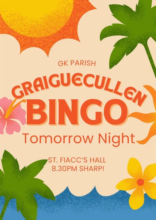 GK Parish Bingo flyer