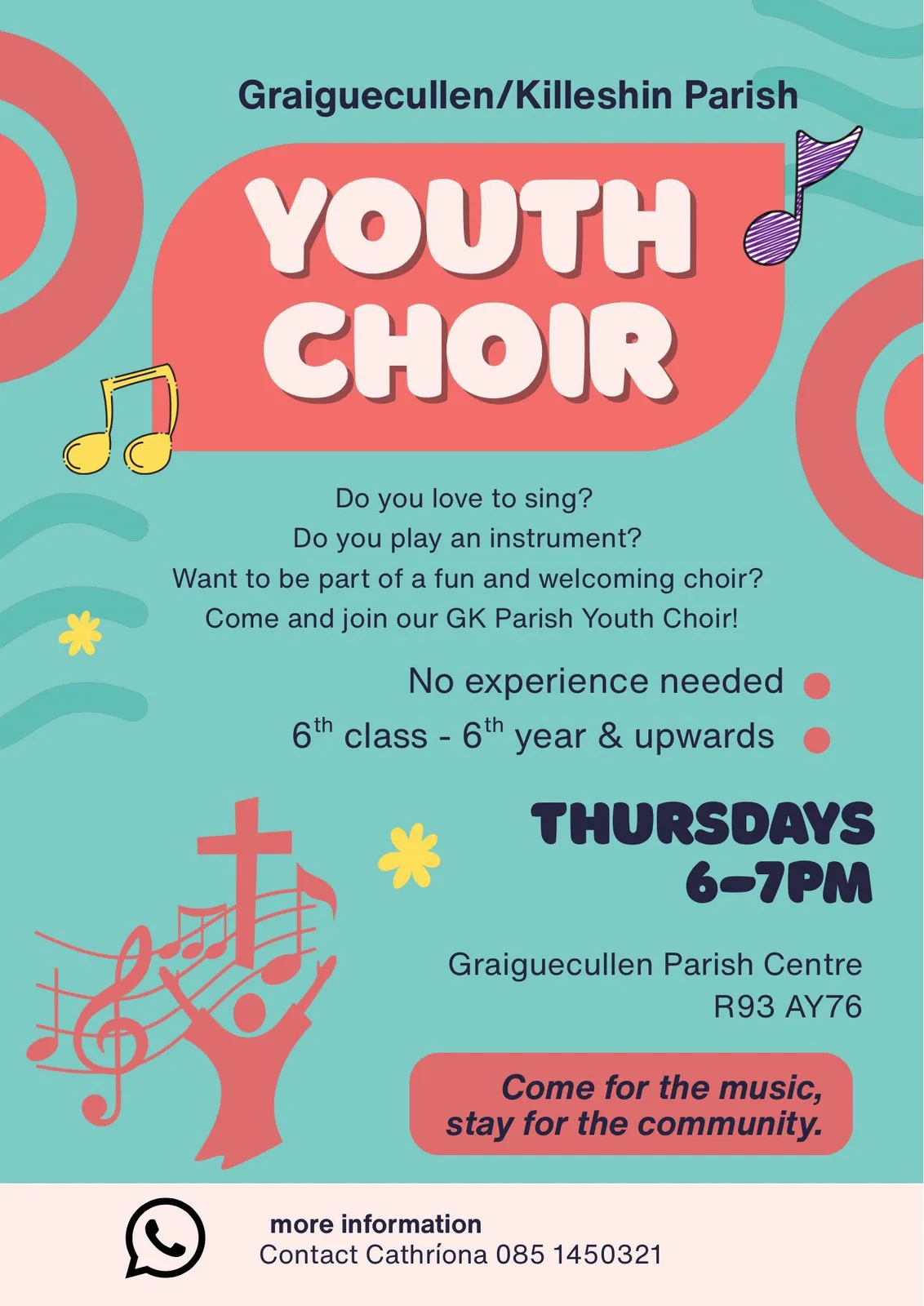 GK Parish Youth Choir flyer
