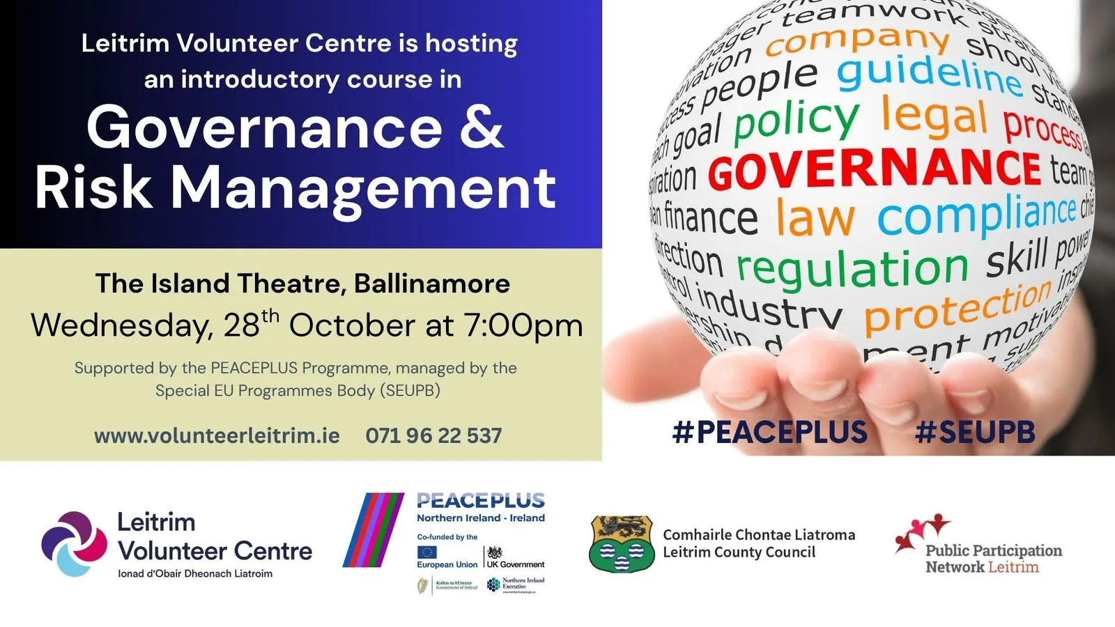 Governance & Risk Management (Introductory Course) — Ballinamore flyer