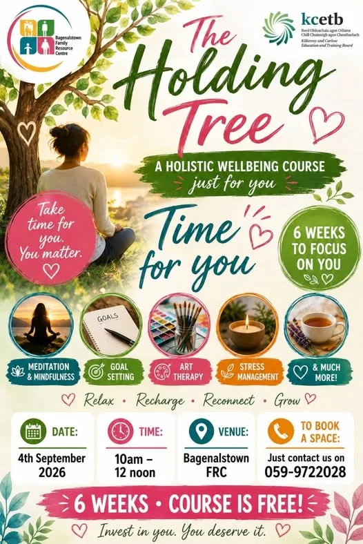 The Holding Tree — A Holistic Wellbeing Course flyer