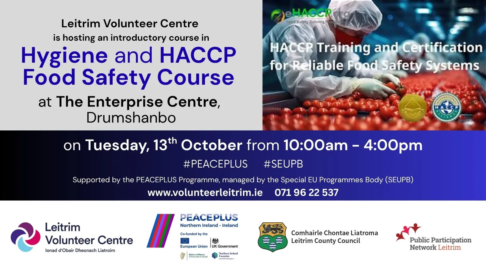 Hygiene and HACCP Food Safety Course (Introductory) flyer