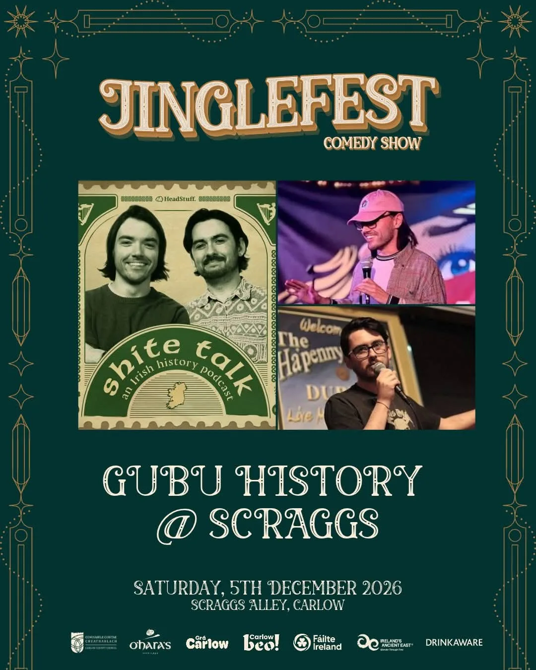 Jinglefest Comedy Show: Gubu History @ Scraggs flyer