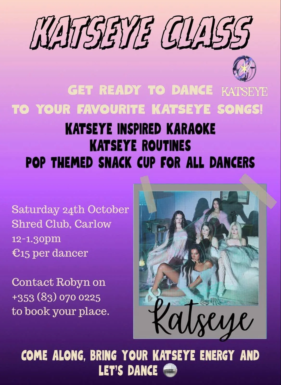 Katseye Dance Class — Shred Club flyer