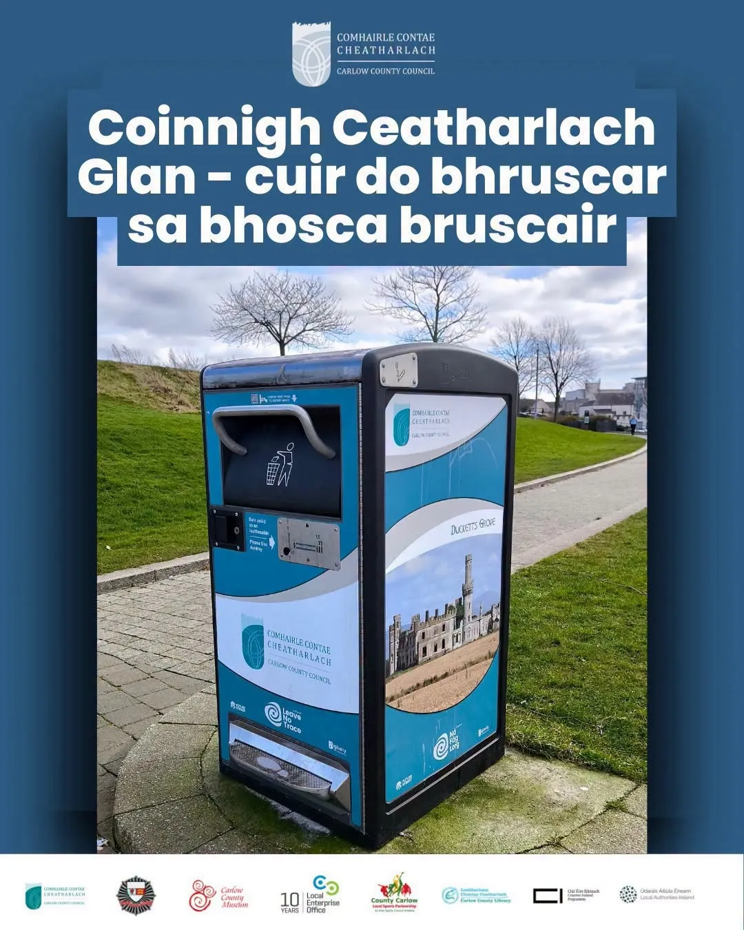 Keep Carlow Clean — Bin Your Litter flyer