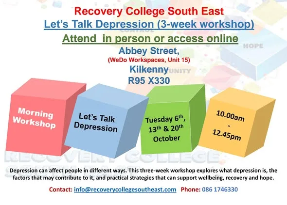 Let's Talk Depression (3-Week Workshop) flyer