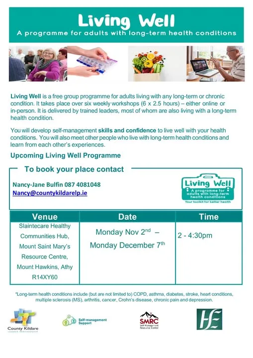 Living Well Programme flyer