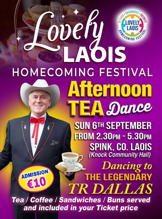 Lovely Laois Homecoming Festival — Afternoon Tea Dance flyer