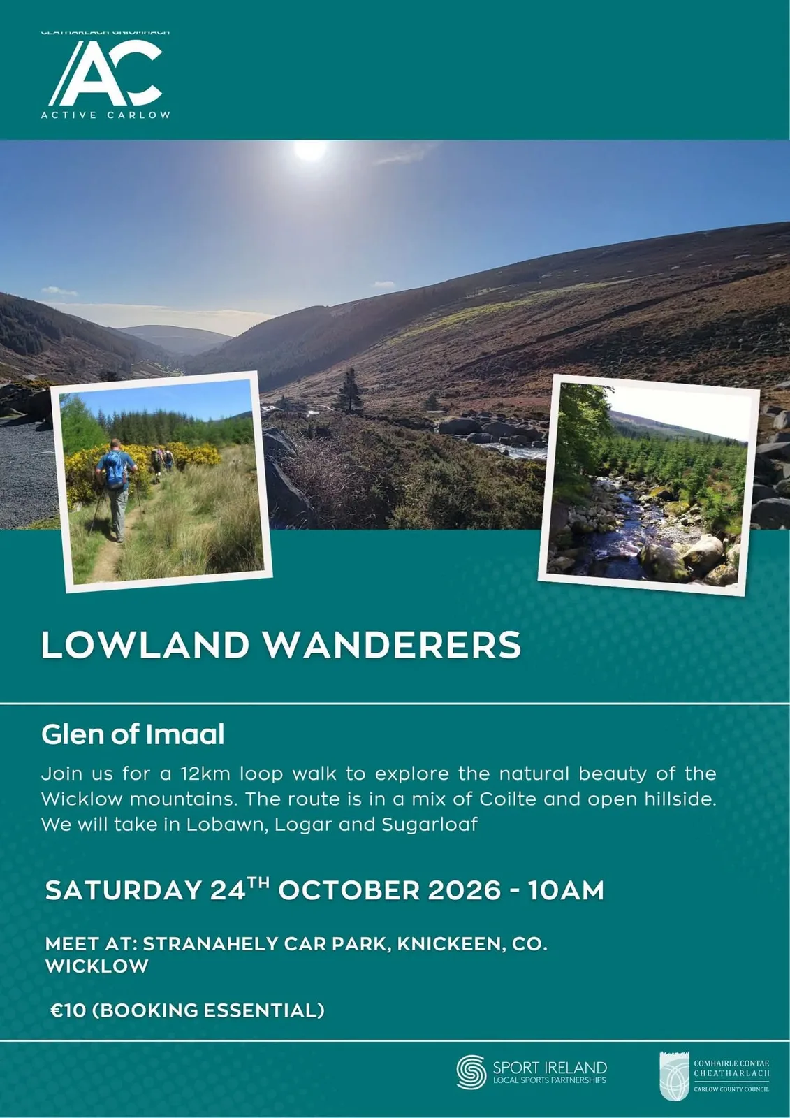 Lowland Wanderers — Glen of Imaal (12km loop) flyer