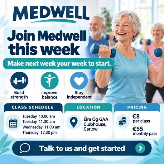 Medwell Fitness Class — Tue 10:00am flyer