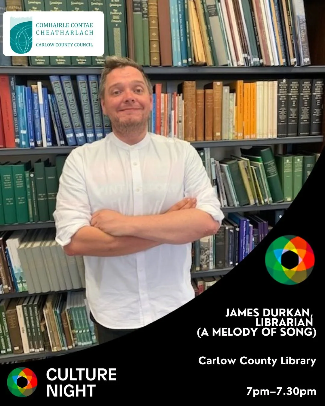 A Melody of Song — with James Durkan, Librarian flyer